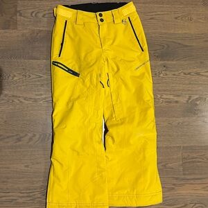 Obermeyer Yellow Ski Pants unisex kids